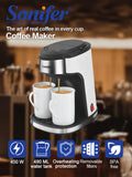 Cafetera Eléctrica de Goteo 2 Tazas con Vasos
