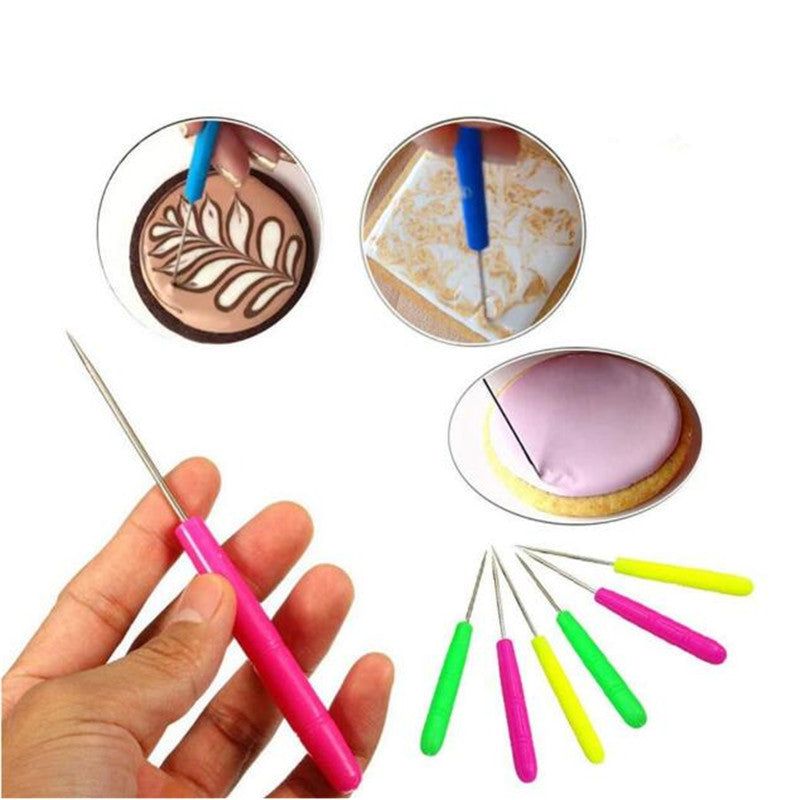 3 unids/set pastel trazador aguja modelo herramienta glaseado tallado Sugarcraft decorar DIY pastel de Fondant herramientas de decoración de galletas aguja para hornear
