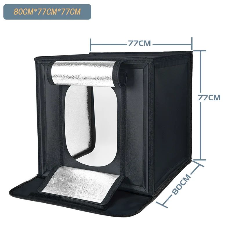 Cajas blandas para estudio de fotografía, mesa de fotografía regulable, plegable, portátil, Kit de tiendas de campaña con tablero de fondo de 3 uds.