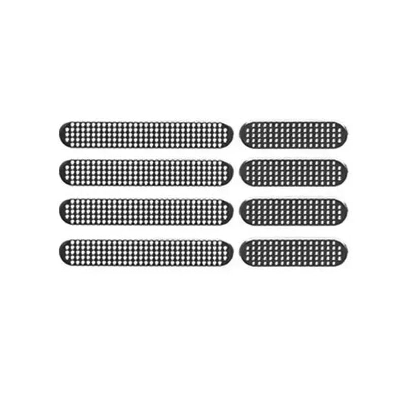 8/4 Uds. Malla de Metal Universal antipolvo adhesivo cubierta de red pegatina teléfono móvil Kit de cubierta antipolvo protectores para IPhone 15