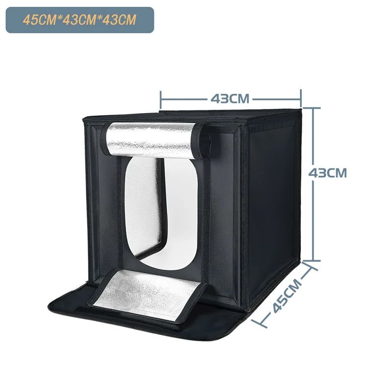 Cajas blandas para estudio de fotografía, mesa de fotografía regulable, plegable, portátil, Kit de tiendas de campaña con tablero de fondo de 3 uds.