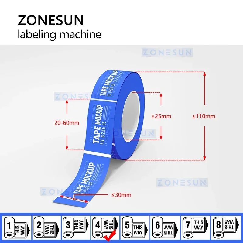 ZONESUN YH-60 Mano Manual Etiquetadora plana Máquina de embalaje para la etiqueta adhesiva de la tapa del cartón de la caja de la botella Manejar Etiqueta de precio Postor