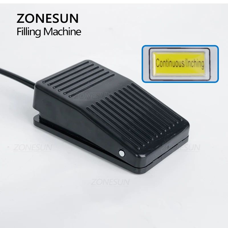 ZONESUN-máquina de llenado de líquidos, GFK-160A pequeña, Control Digital, 5-3500ml, jugo, agua, botella de llenado dosificadora con Pedal