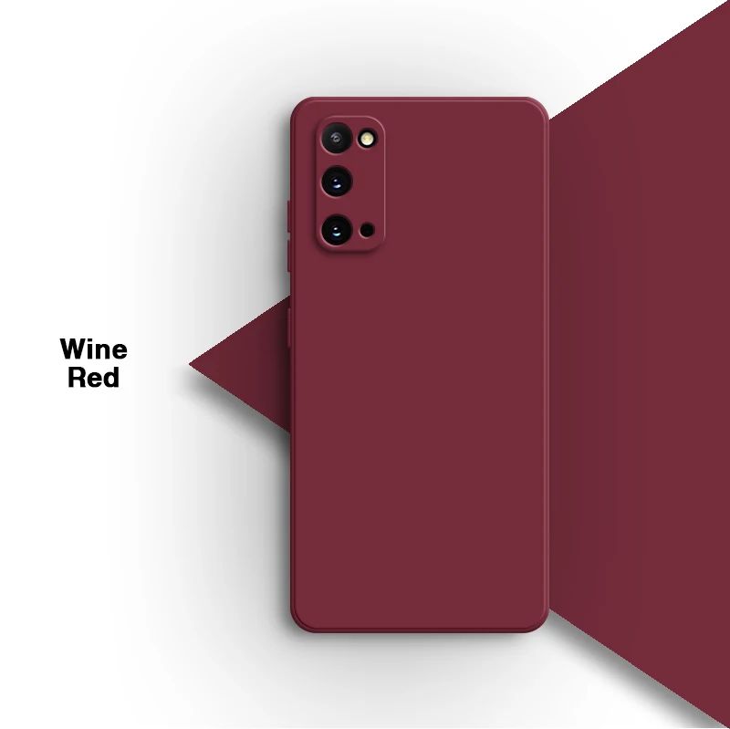 Funda de teléfono Original para Samsung Galaxy S20 Plus Ultra FE S20 + S20Plus S20Ultra S20FE 5G, carcasa trasera de silicona líquida suave