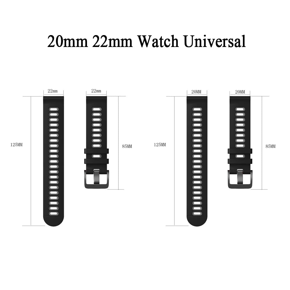 Correa de silicona suave para Huami Amazfit BALANCE/BIP 5 GTR 4/GTR3 Pro 47mm banda GTS 4 3 2 2e mini 42mm pulsera 20mm 22mm correa de reloj