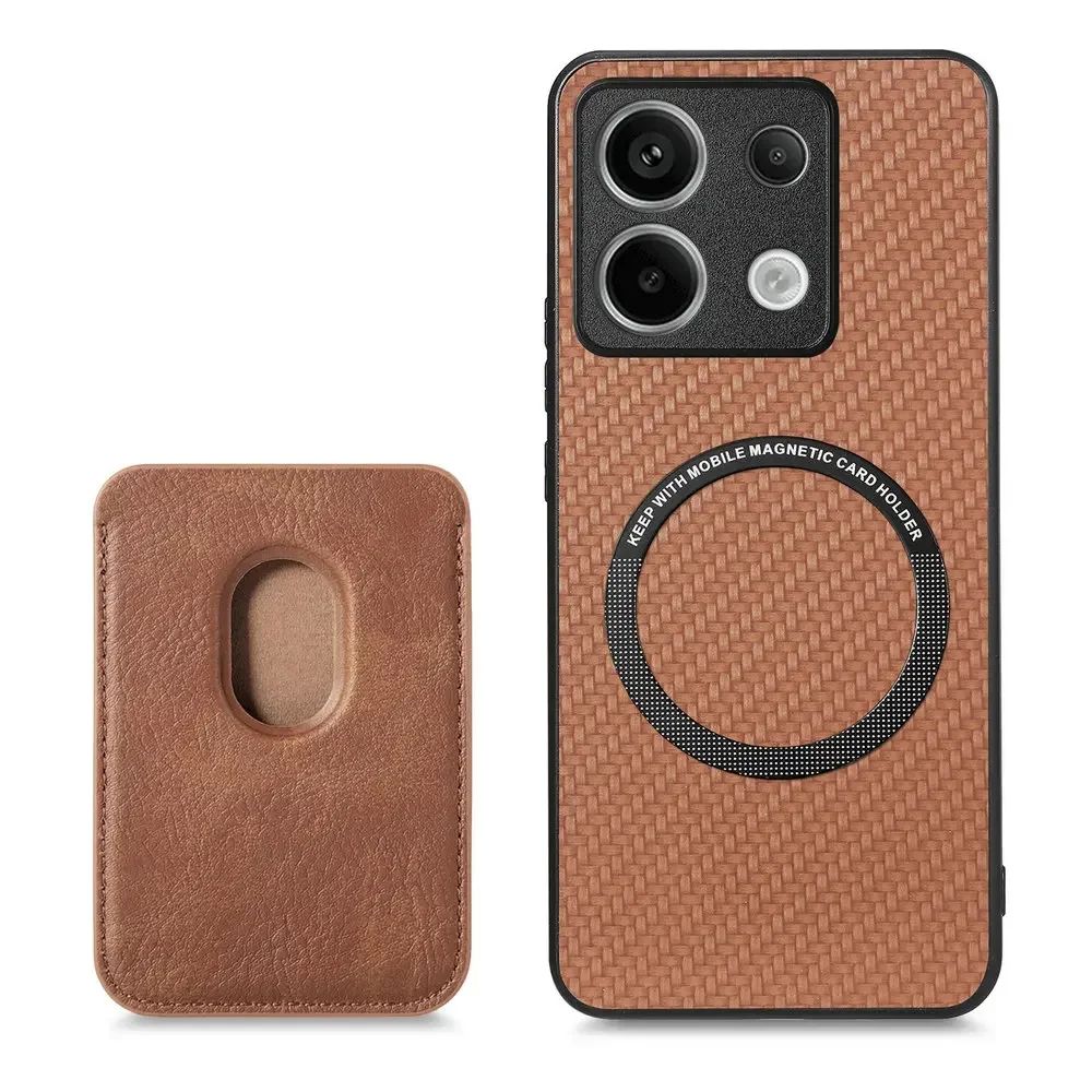 Funda de Cuero Desmontable 2 en 1 con Imán para Xiaomi Redmi Note 15 5G 4G, Funda con Ranuras para Tarjetas, Carcasa Trasera para Redmi Note 14 Pro Plus 13 14C
