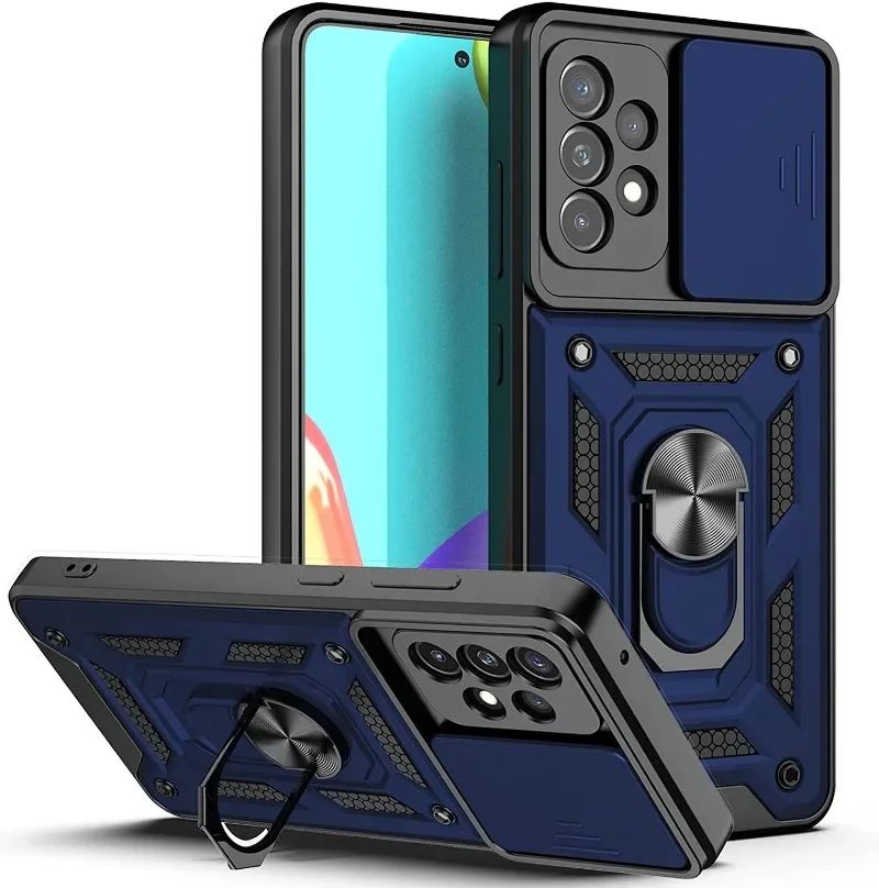 Funda protectora para parachoques de lente de cámara deslizante para Samsung Galaxy S24 S23 S22 S21 Ultra S20 Plus A53 A54 S20 FE Note 20 S23 FE