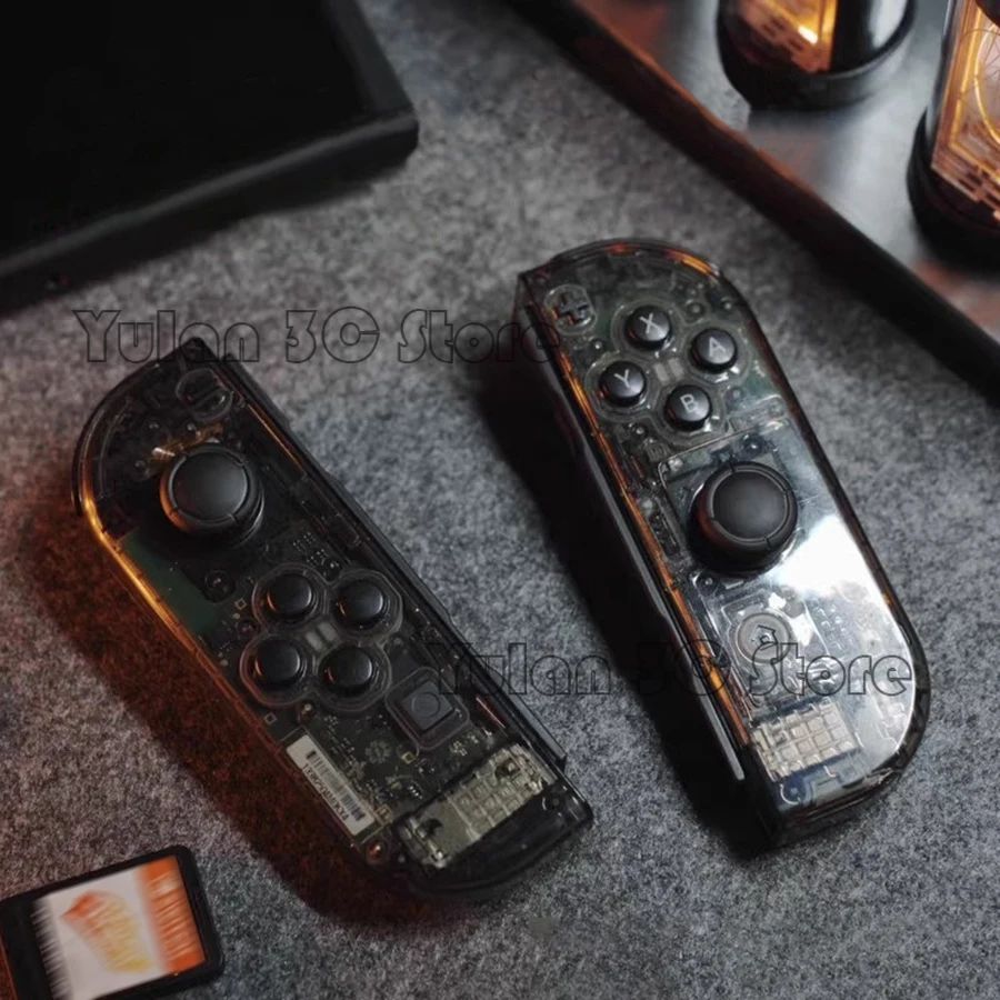 Nuevo NIntend Switch, carcasa de repuesto DIY, funda transparente para consola Nintendo Switch, accesorios de juego Joycon derecho e izquierdo