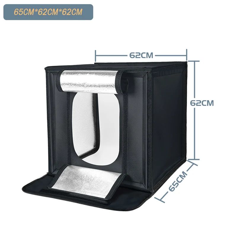 Cajas blandas para estudio de fotografía, mesa de fotografía regulable, plegable, portátil, Kit de tiendas de campaña con tablero de fondo de 3 uds.