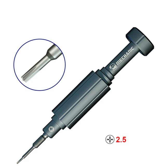 Kit de destornillador mecánico 6 en 1 IShell MAX, cruz de flor de ciruelo de alta dureza para iPhone, herramientas de reparación de desmontaje interno inferior