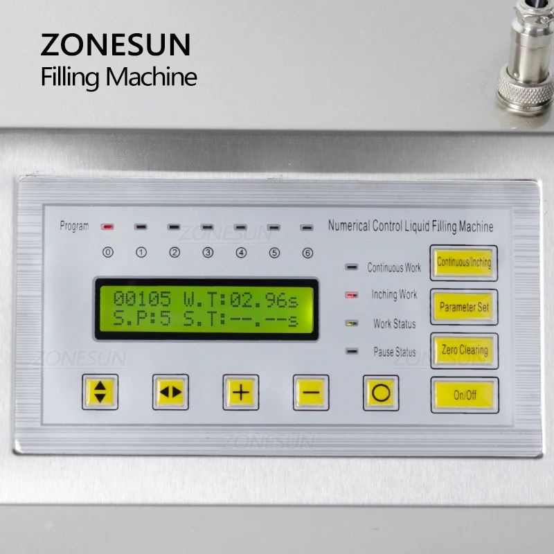 ZONESUN-máquina de llenado de líquidos, GFK-160A pequeña, Control Digital, 5-3500ml, jugo, agua, botella de llenado dosificadora con Pedal