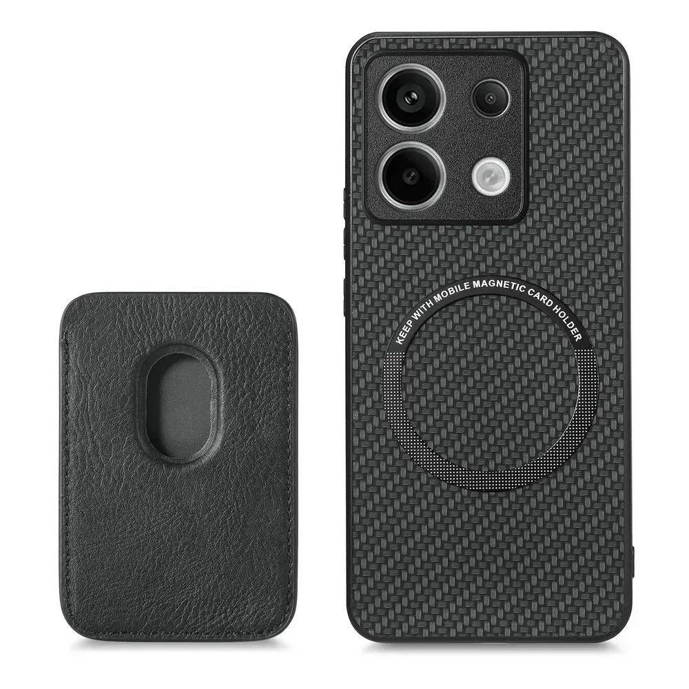 Funda de Cuero Desmontable 2 en 1 con Imán para Xiaomi Redmi Note 15 5G 4G, Funda con Ranuras para Tarjetas, Carcasa Trasera para Redmi Note 14 Pro Plus 13 14C