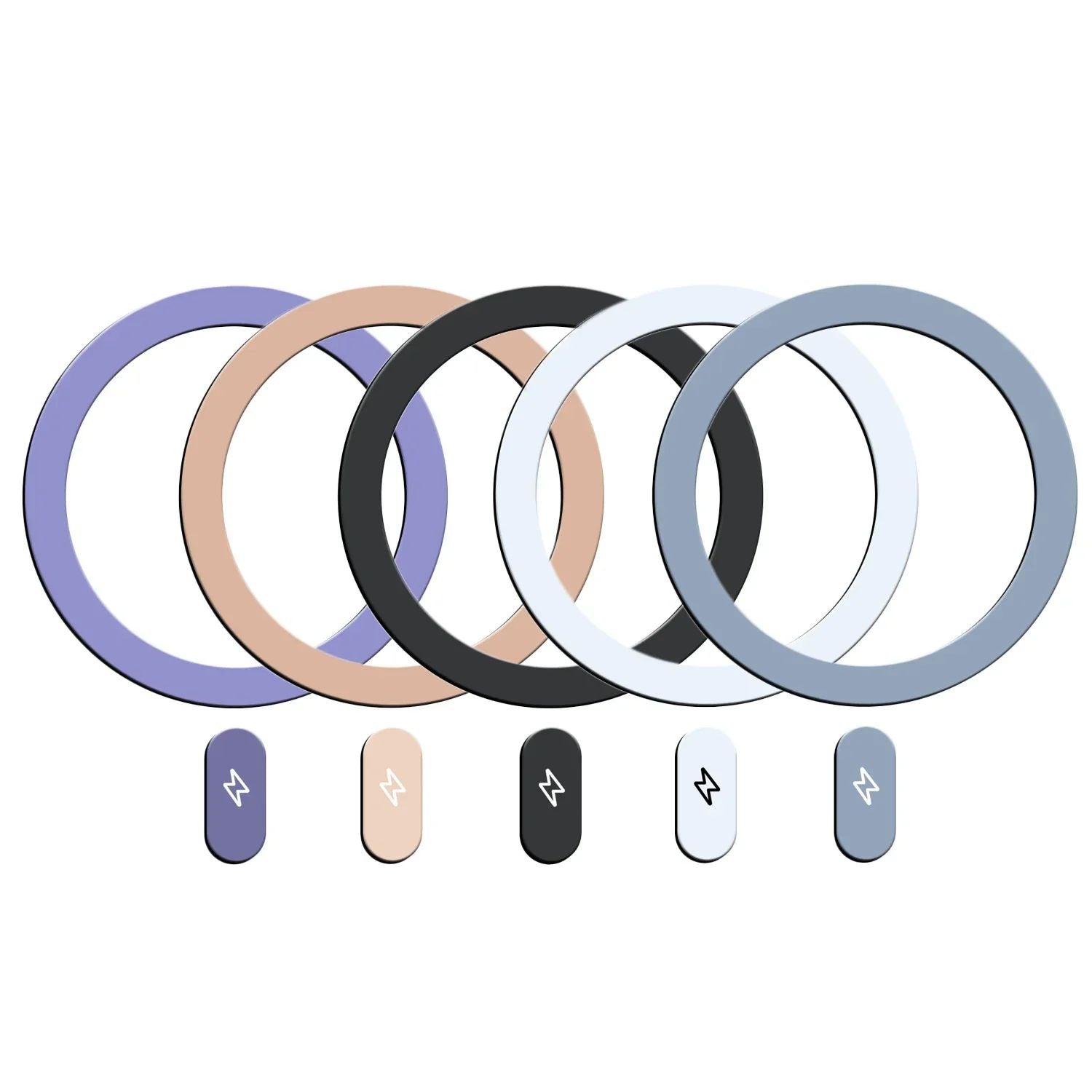 Anillo de placa de Metal Universal para cargador inalámbrico magnético Magsafe, pegatina de hoja de hierro, soporte de teléfono para coche para IPhone 13, 14, 15, 1-5 uds.