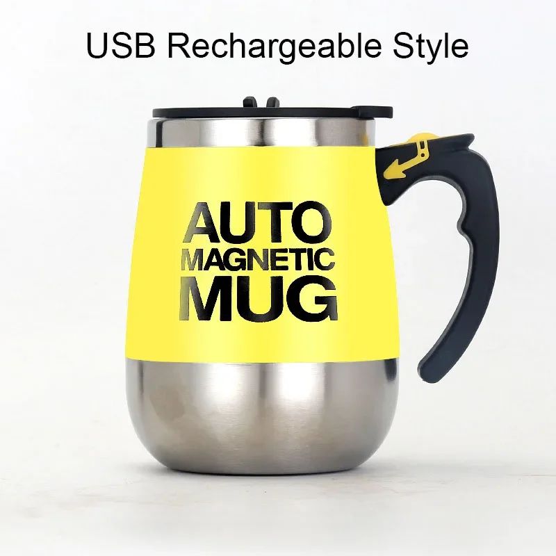 Taza magnética automática para mezclar café y leche, vaso de acero inoxidable 304, batidora creativa, mezclador inteligente, tazas térmicas, novedad