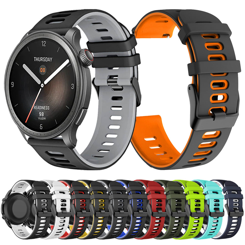 Correa de silicona suave para Huami Amazfit BALANCE/BIP 5 GTR 4/GTR3 Pro 47mm banda GTS 4 3 2 2e mini 42mm pulsera 20mm 22mm correa de reloj