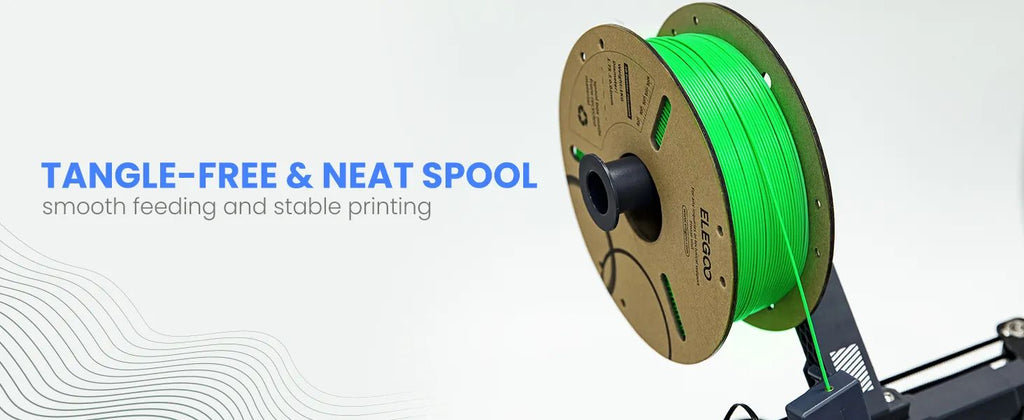 Filamento ELEGOO PLA+ de 1.75mm, PLA 3D para Impresoras 3D, Material Compatible con la Mayoría de las Impresoras FDM (1KG/Carrete, 2.2 lbs)