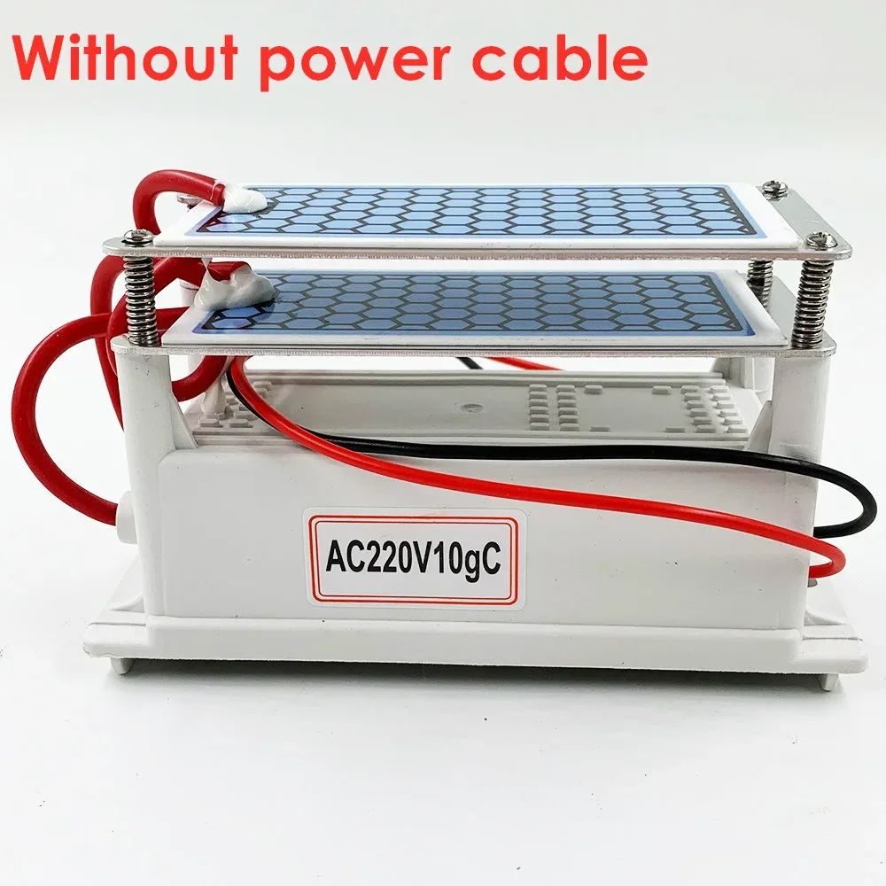 Generador de ozono portátil de 10g, 220V, 110V, 12V, purificador de aire para el hogar y el coche, esterilizador ozonizador para uso doméstico o en el coche
