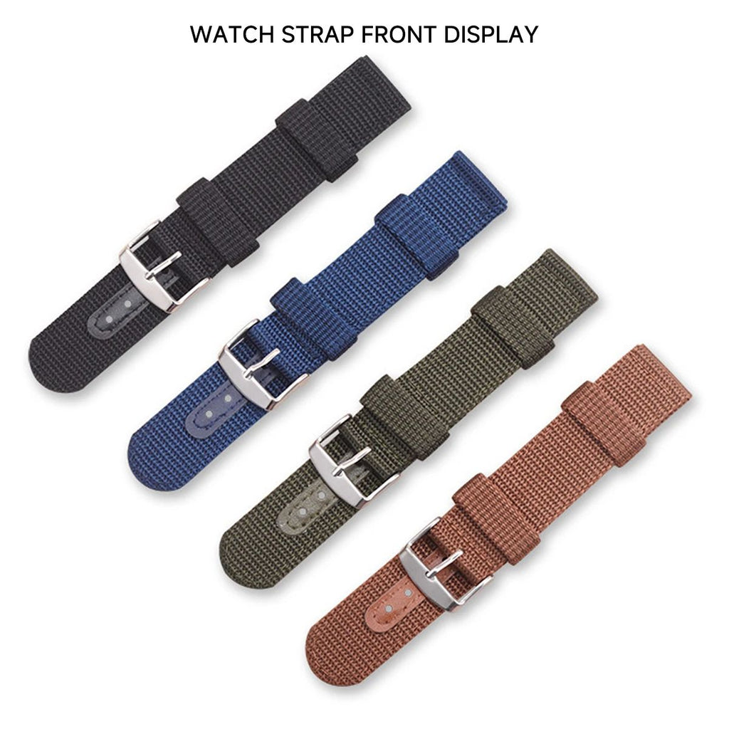 Correa de reloj de lona de nailon de 18mm, 20mm, 22mm y 24mm, cinturón suave tejido, pulsera Universal para hombres y mujeres, pulsera deportiva