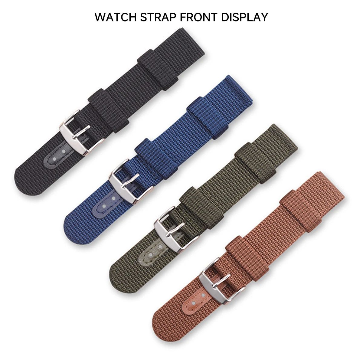 Correa de reloj de lona de nailon de 18mm, 20mm, 22mm y 24mm, cinturón suave tejido, pulsera Universal para hombres y mujeres, pulsera deportiva
