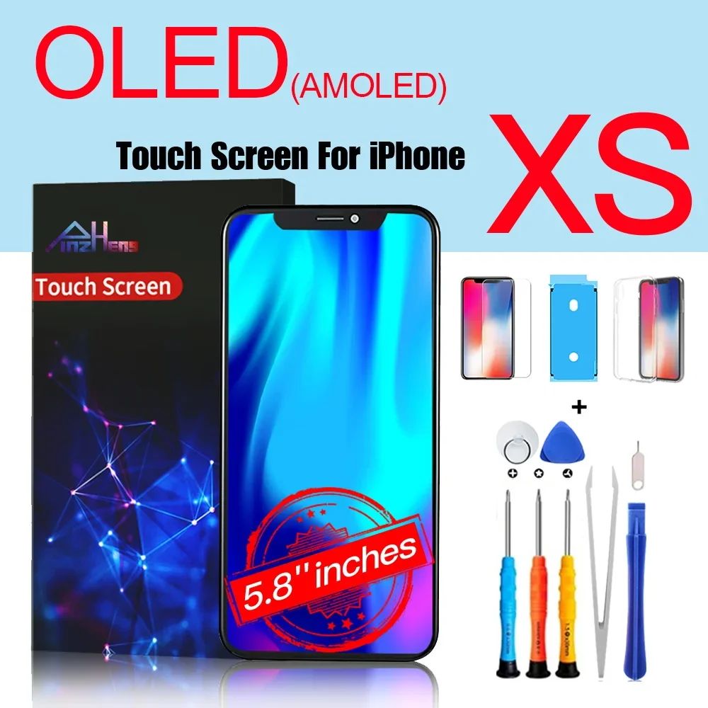 PINZHENG pantalla de alta calidad AMOLED INCELL LCD OLED OEM para iPhone 11 12 13 Mini Pro Max XS XR MAX reemplazo de pantalla con herramienta