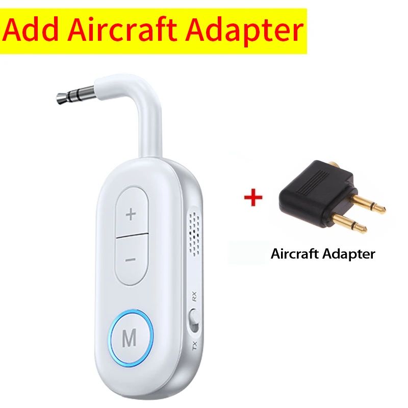 Transmisor receptor Bluetooth 5,3, conector auxiliar de 3,5mm, Dongle USB para avión, adaptador de Audio inalámbrico para TV, PC, auriculares, kit de altavoz para coche