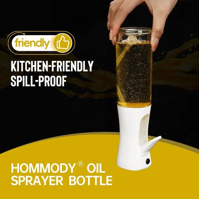 Spray de aceite para cocinar, botella dispensadora de aceite de oliva, pulveriza