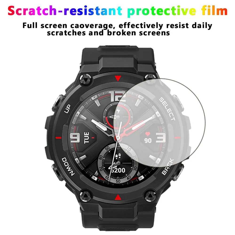 Funda 2 en 1 + película de vidrio templado para Huami Amazfit T Rex 2 TPU Protector de pantalla de PC y cubierta protectora de parachoques para Amazfit TRex2