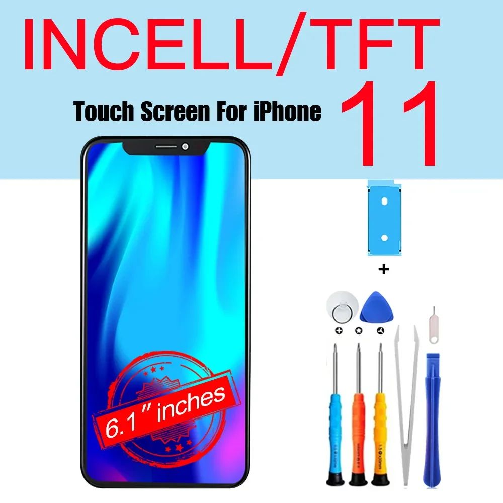 PINZHENG pantalla de alta calidad AMOLED INCELL LCD OLED OEM para iPhone 11 12 13 Mini Pro Max XS XR MAX reemplazo de pantalla con herramienta