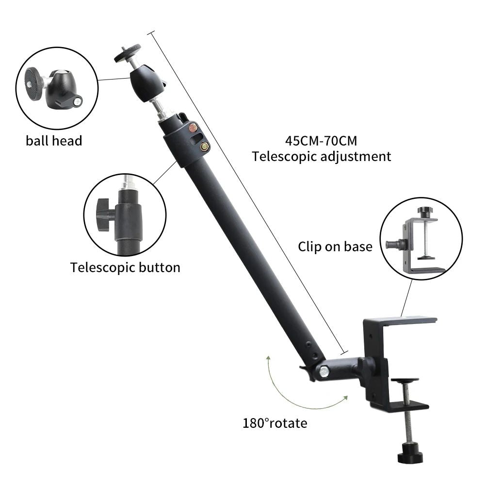 Luz LED de Video SH de 24'' y 90W, Panel de Iluminación Regulable para Fotografía, Selfies, Estudio Fotográfico, Transmisión en Vivo, Lámpara de Relleno con Trípode