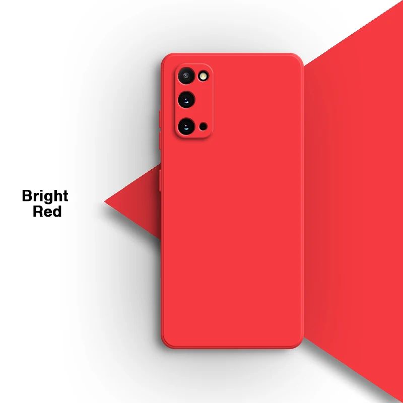 Funda de teléfono Original para Samsung Galaxy S20 Plus Ultra FE S20 + S20Plus S20Ultra S20FE 5G, carcasa trasera de silicona líquida suave