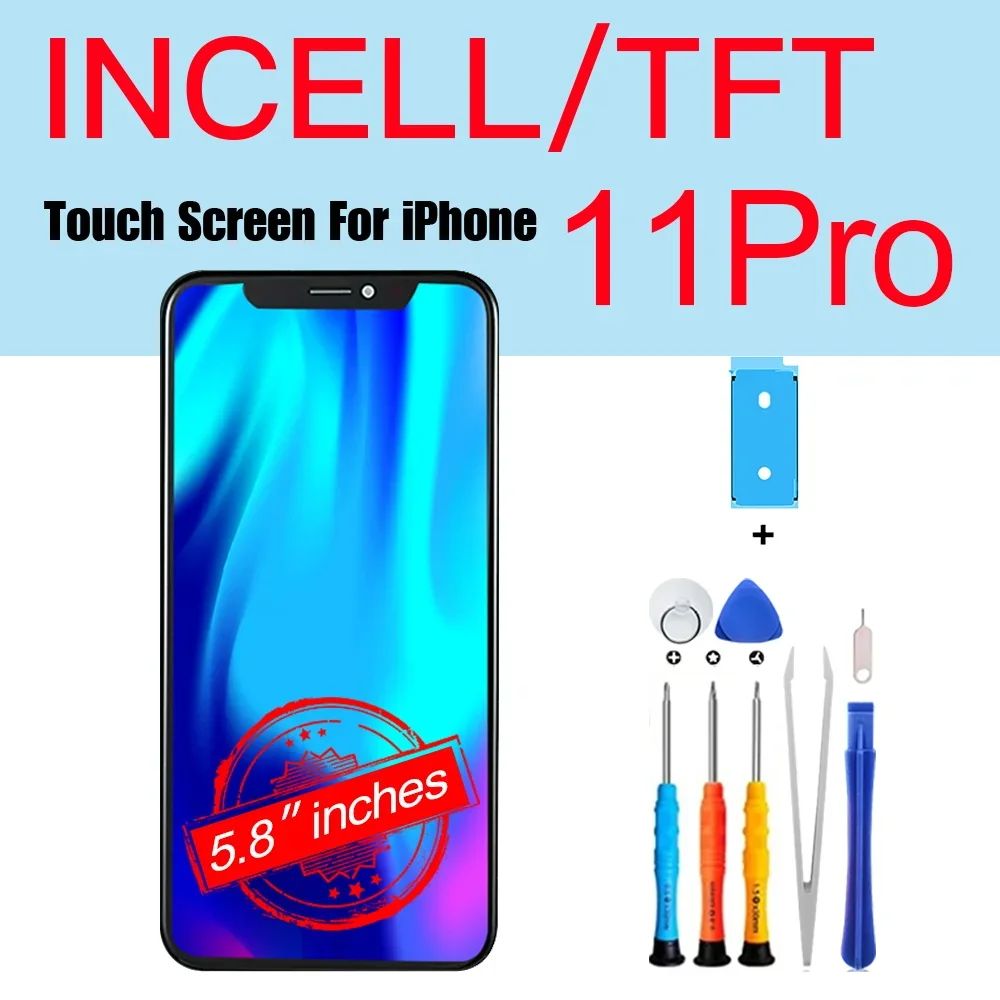 PINZHENG pantalla de alta calidad AMOLED INCELL LCD OLED OEM para iPhone 11 12 13 Mini Pro Max XS XR MAX reemplazo de pantalla con herramienta