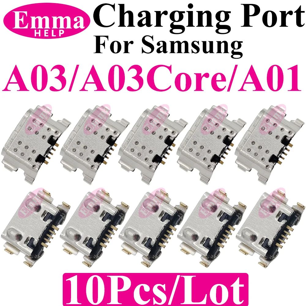 10 Conectores Originales para Puerto de Carga USB para Samsung A15 A05S A25 A35 A55 A13 A04S A14 A23 A33 A24 A34 A54 A53