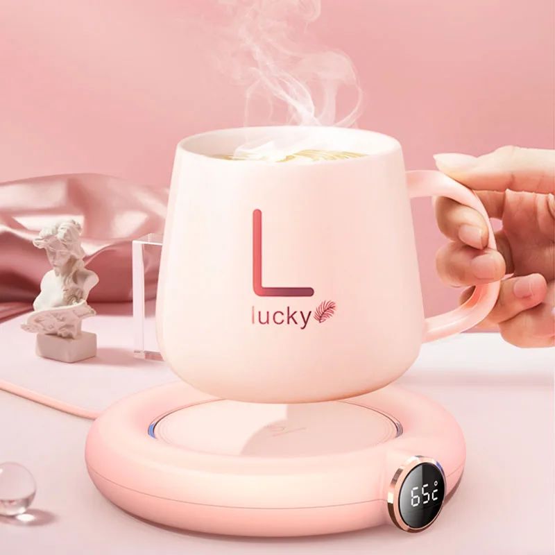 Calentador de tazas de café USB para té, leche, agua, bebidas, 3 temperaturas, calentador de tazas de bebidas eléctrico para el hogar, oficina, uso de escritorio, Idea de regalo