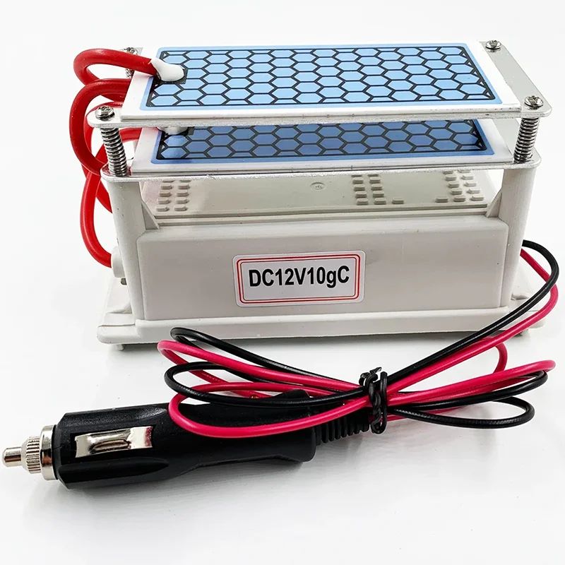Generador de ozono portátil de 10g, 220V, 110V, 12V, purificador de aire para el hogar y el coche, esterilizador ozonizador para uso doméstico o en el coche
