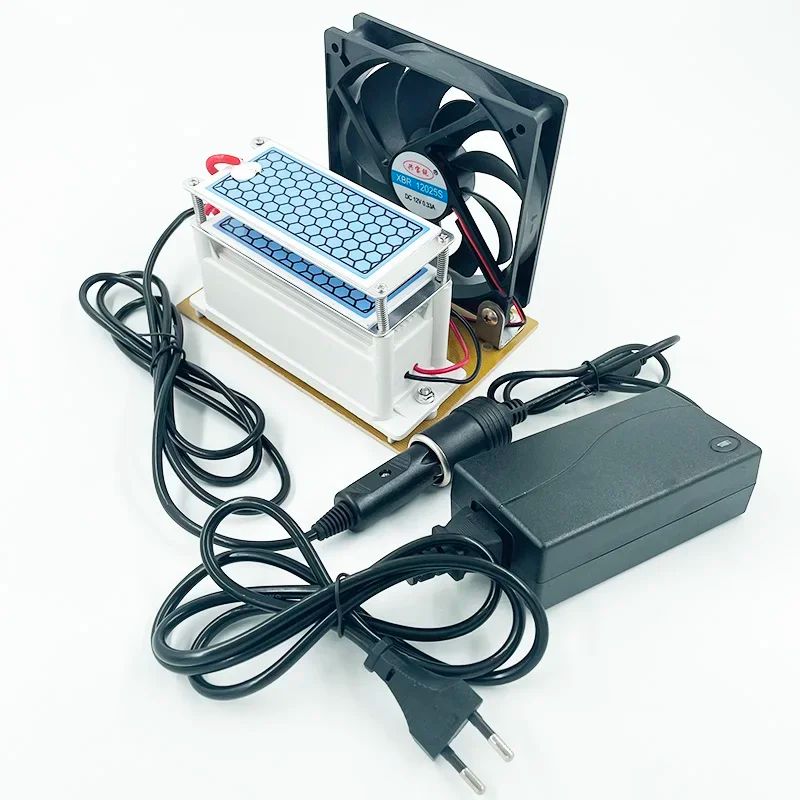 Generador de ozono portátil de 10g, 220V, 110V, 12V, purificador de aire para el hogar y el coche, esterilizador ozonizador para uso doméstico o en el coche