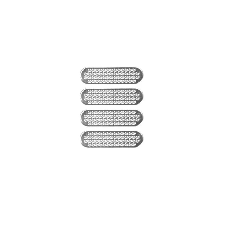 8/4 Uds. Malla de Metal Universal antipolvo adhesivo cubierta de red pegatina teléfono móvil Kit de cubierta antipolvo protectores para IPhone 15