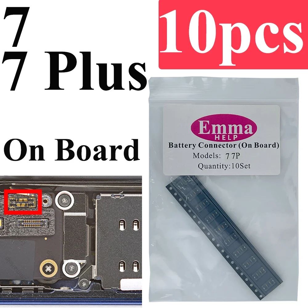 10 Uds batería FPC conector Flex Cable para iPhone 14 15 Plus 13 12 11 Pro Max 7 6S X XR 8 Plus Clip enchufe