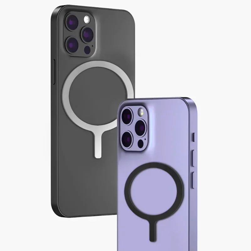 Adhesivo Universal de anillos de Metal para cargador inalámbrico magnético Magsafe para Iphone Samsung Xiaomi placa de cargador de teléfono de coche hoja de hierro