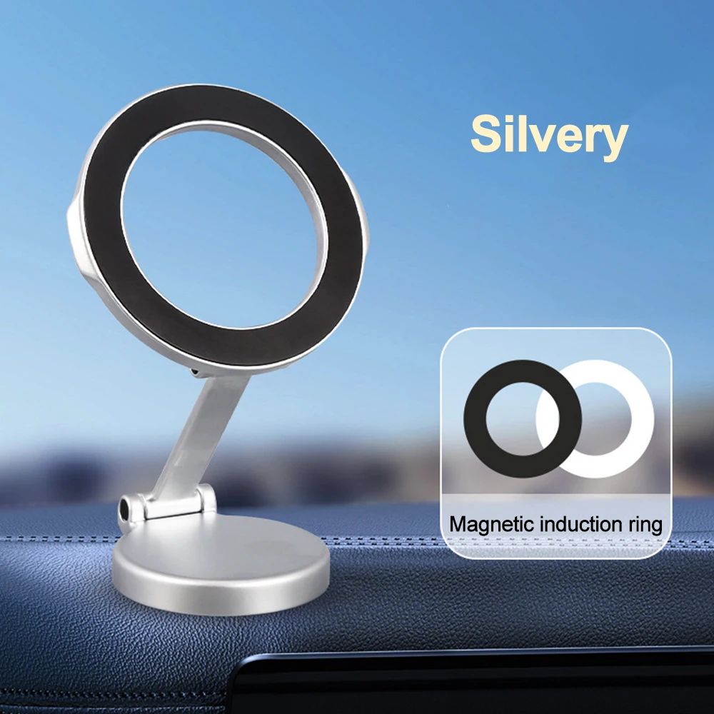 Soporte magnético fuerte para teléfono móvil para coche 360 °   Soporte Pegatina Trasera Giratorio Ajustable Magsafe para IPhone 15 Samsung Xiaomi Universal