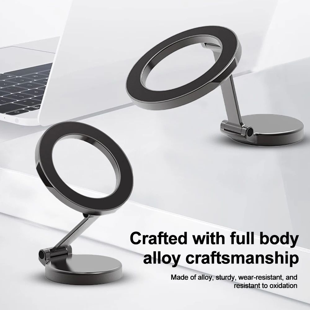 Soporte magnético fuerte para teléfono móvil para coche 360 °   Soporte Pegatina Trasera Giratorio Ajustable Magsafe para IPhone 15 Samsung Xiaomi Universal