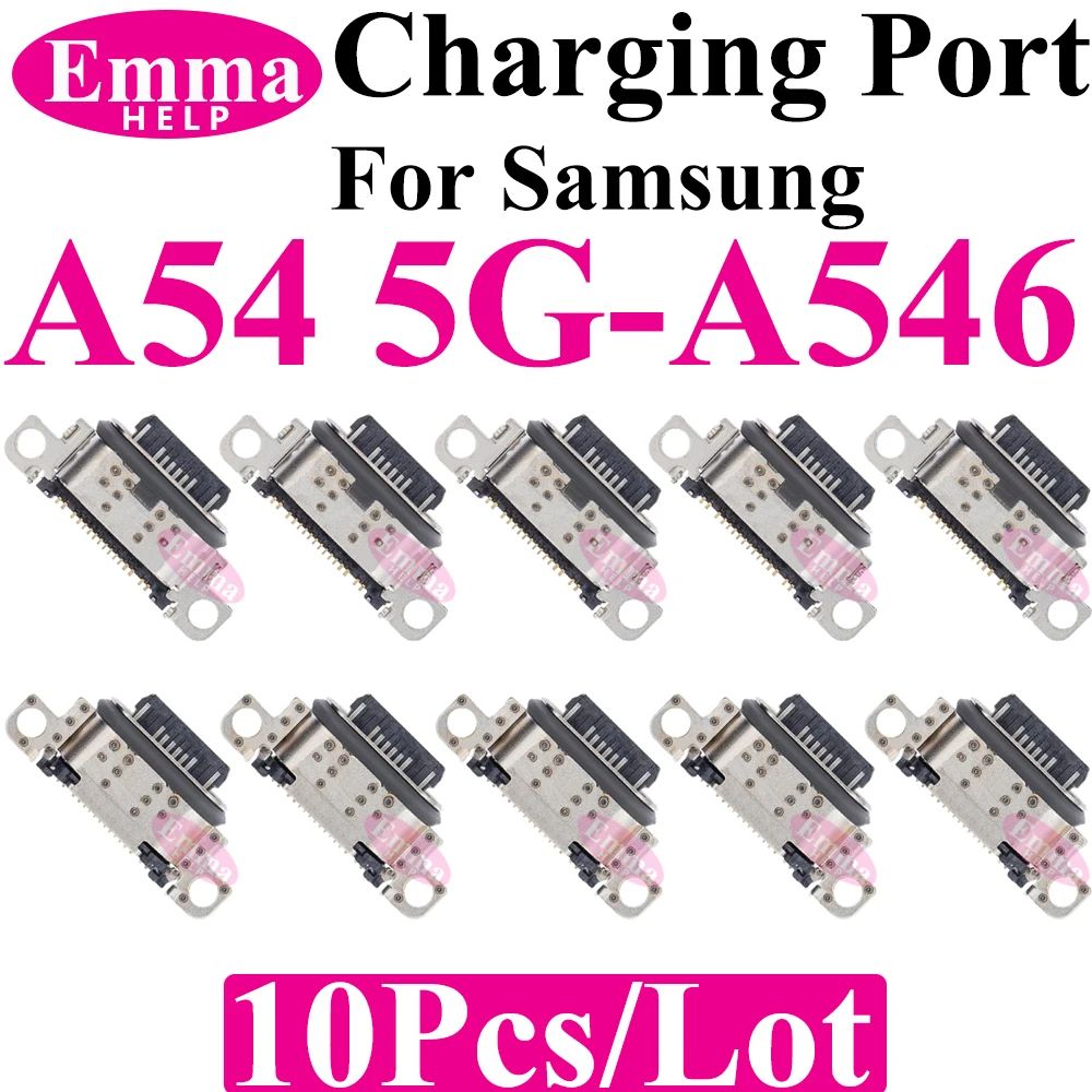 10 Conectores Originales para Puerto de Carga USB para Samsung A15 A05S A25 A35 A55 A13 A04S A14 A23 A33 A24 A34 A54 A53