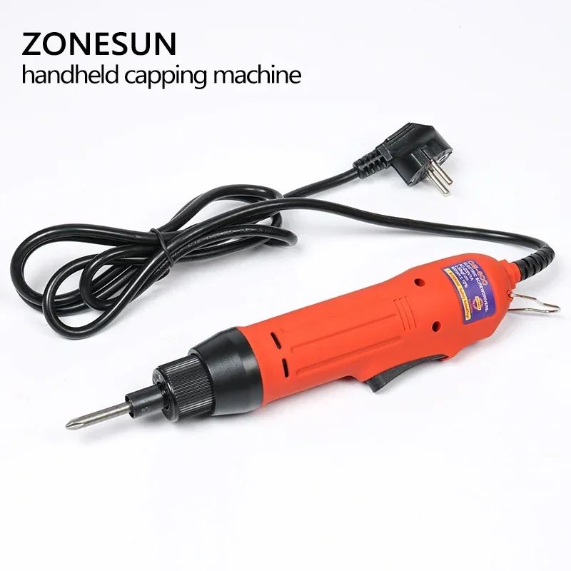 ZONESUN-Máquina Manual de tapado de botellas, sellador de tapas de rosca de 10-30MM