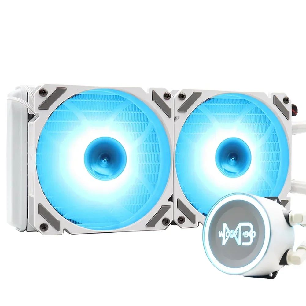 Enfriador de CPU de refrigeración por agua para ordenador ARGB 240mm PWM 4PIN 240mm Ventilador líquido para radiador Intel LGA 1200 115x1700 2011 AM4 AM5