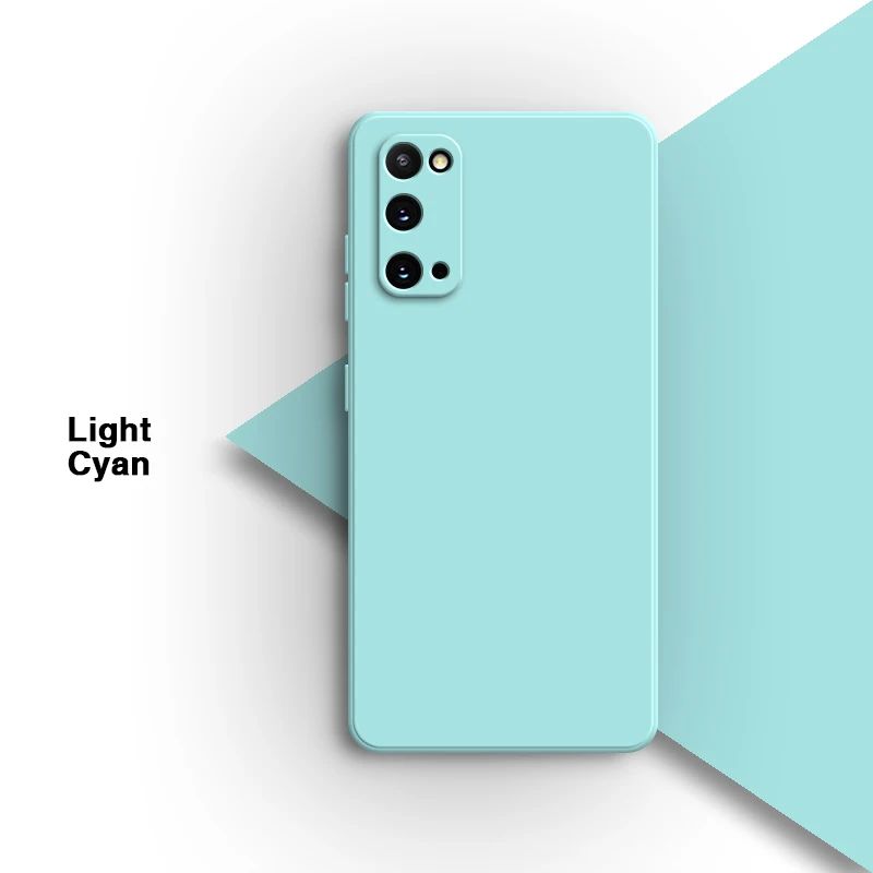 Funda de teléfono Original para Samsung Galaxy S20 Plus Ultra FE S20 + S20Plus S20Ultra S20FE 5G, carcasa trasera de silicona líquida suave