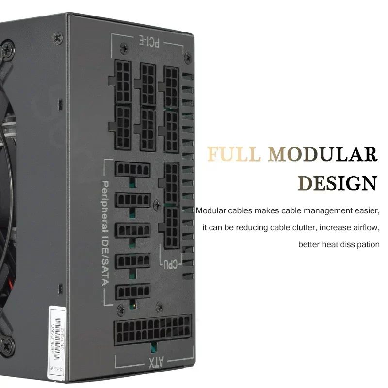 160V-240V ETC RVN ATX PC PSU para máquina de minería BTC módulo completo 1800W 2000W fuente de alimentación de minería compatible con 8 GPU