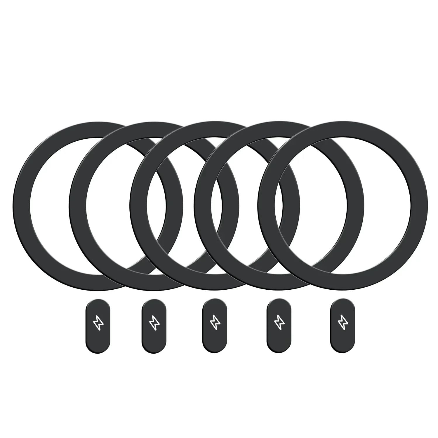 Anillo de placa de Metal Universal para cargador inalámbrico magnético Magsafe, pegatina de hoja de hierro, soporte de teléfono para coche para IPhone 13, 14, 15, 1-5 uds.