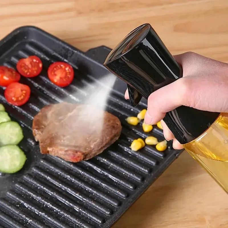 Spray de aceite para cocinar, botella dispensadora de aceite de oliva, pulveriza