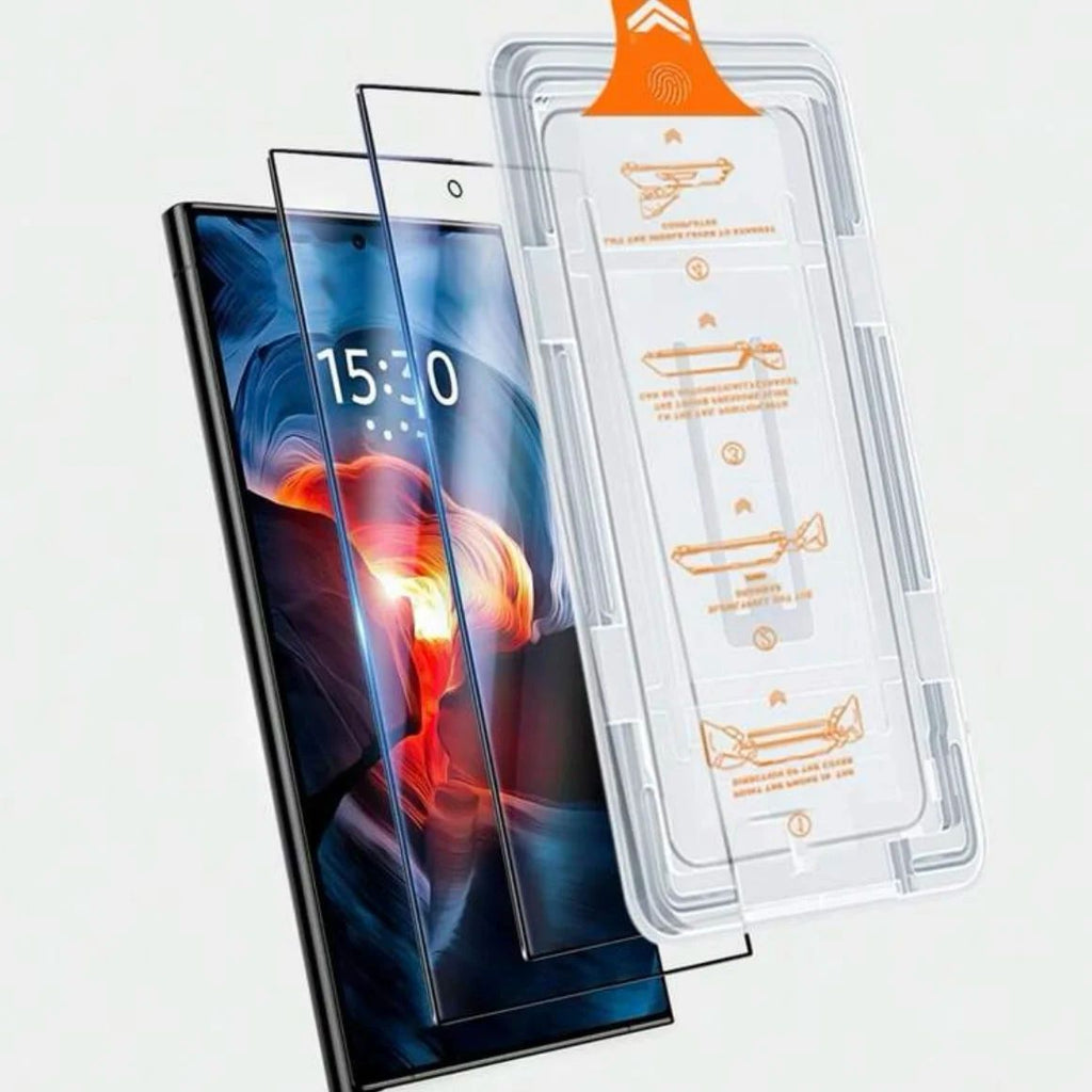 2 uds para Samsung Galaxy S24 Ultra S23 S22 S21 Plus z-fold 5 4 3 A55 A32 A54 A33 A35 5G Protector de pantalla de vidrio templado con Kit