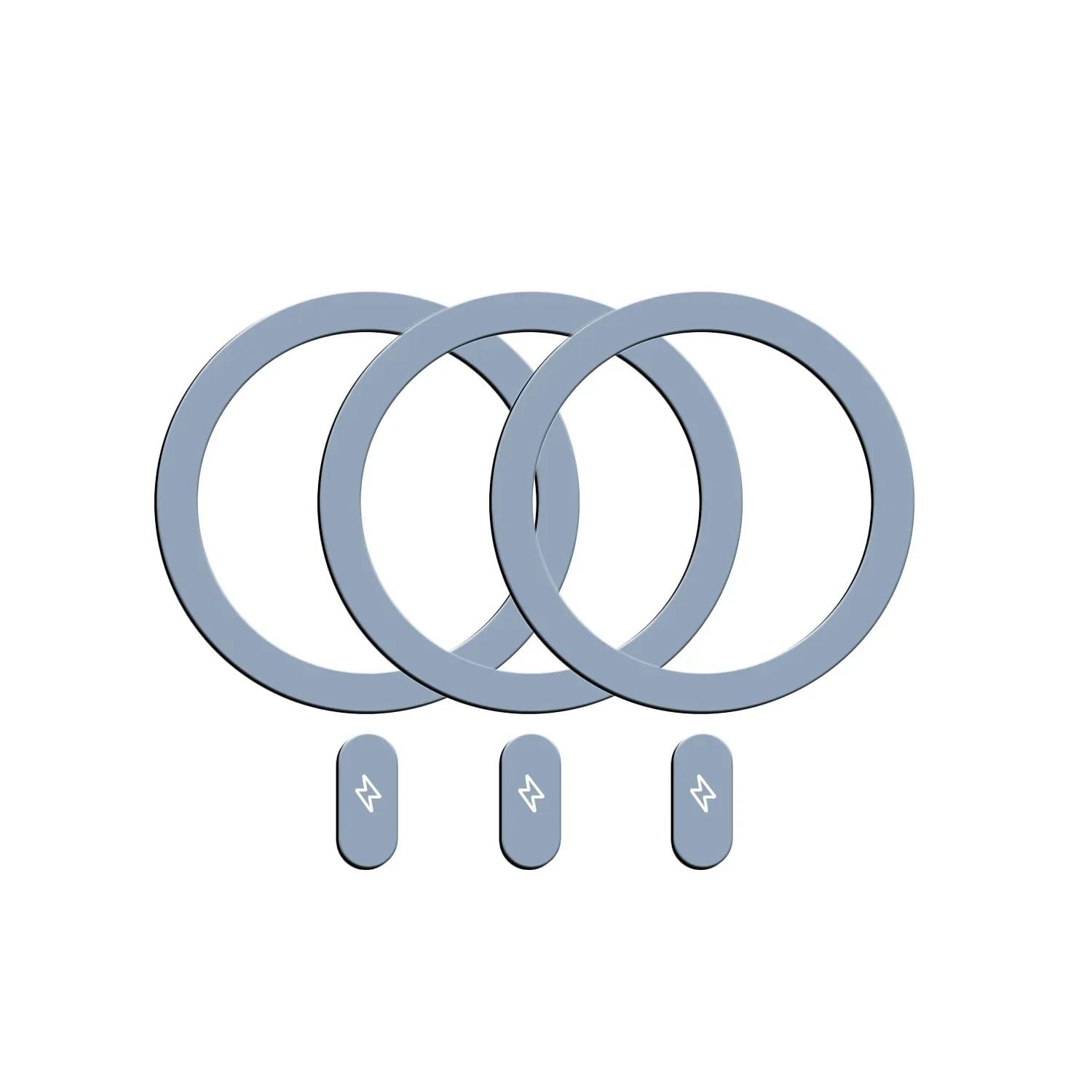 Anillo de placa de Metal Universal para cargador inalámbrico magnético Magsafe, pegatina de hoja de hierro, soporte de teléfono para coche para IPhone 13, 14, 15, 1-5 uds.