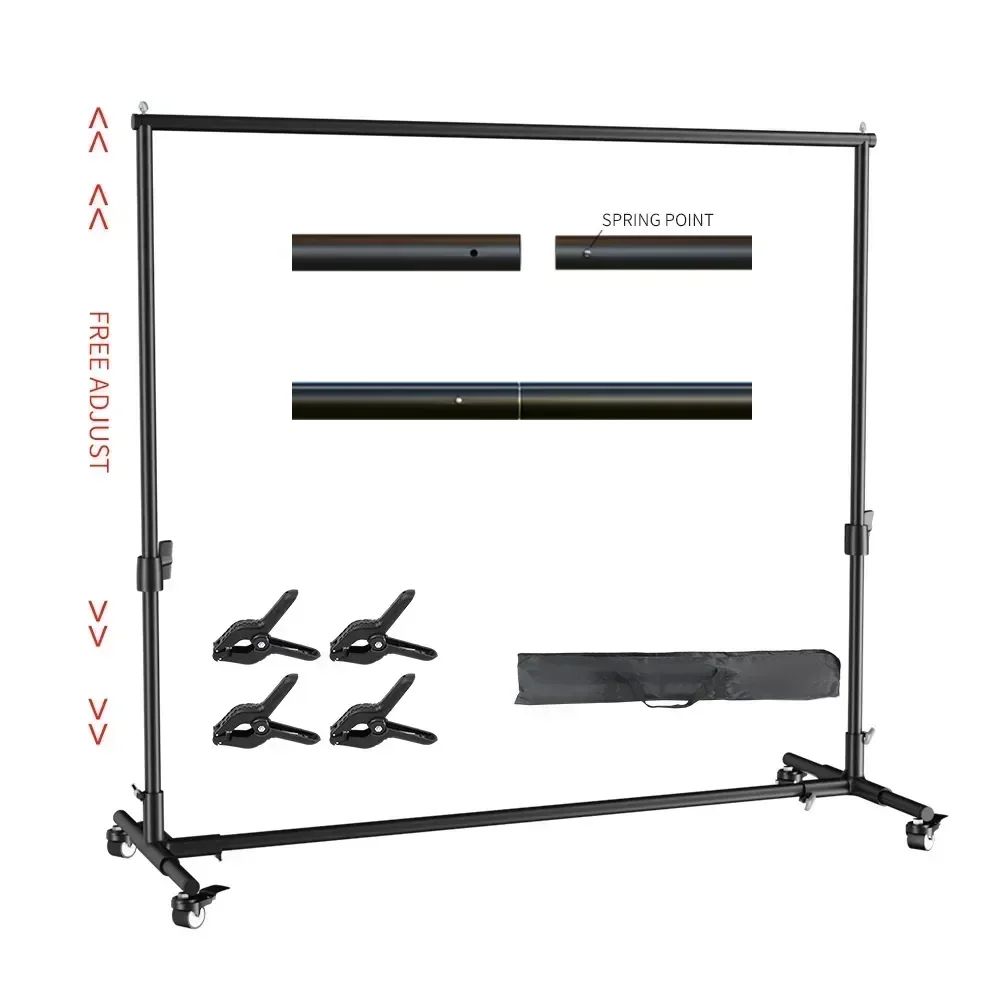 Soporte de fondo para fotografía, soporte de fondo para estudio, trípode ligero, fotografía, pantalla verde, fondos, cumpleaños, ChromaKey, bolsas de pesas